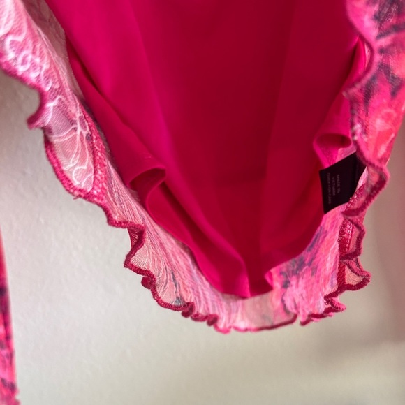 BCX Women's Red Floral Blouse - Picture 5 of 6